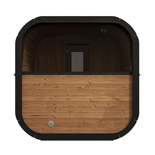 SaunaLife Model CL12GCPCP – Cube-Series Outdoor Traditional Home Sauna Suite Kit, Up to 8 Persons