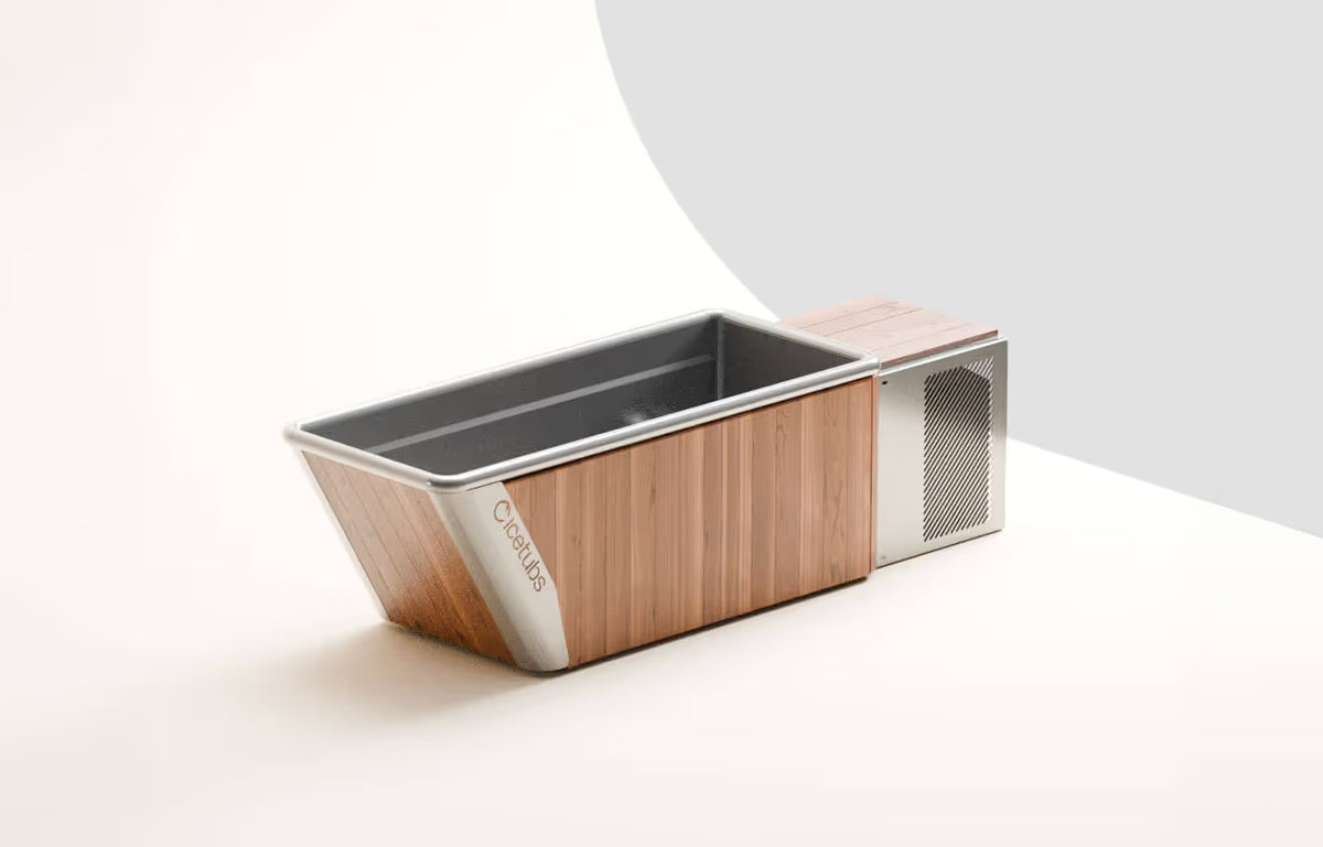 Icetubs IceBath | 1-Person Cold Plunge Tub with Chiller | 129678 | Thermowood, Stainless Steel