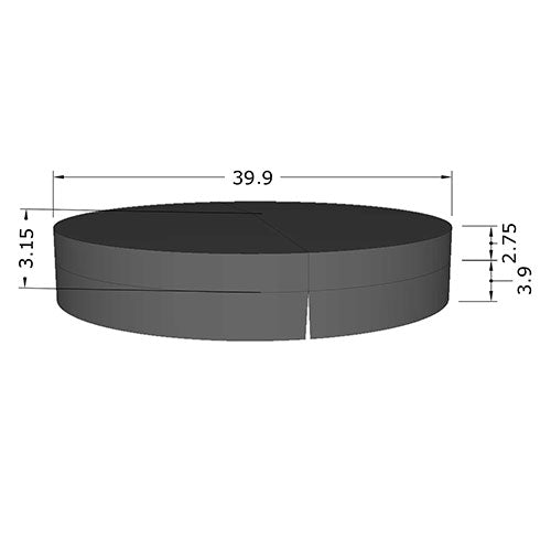 SaunaLife S1 Cover – Marine Grade Vinyl, Insulated Hot/Cold Plunge Tub Cover
