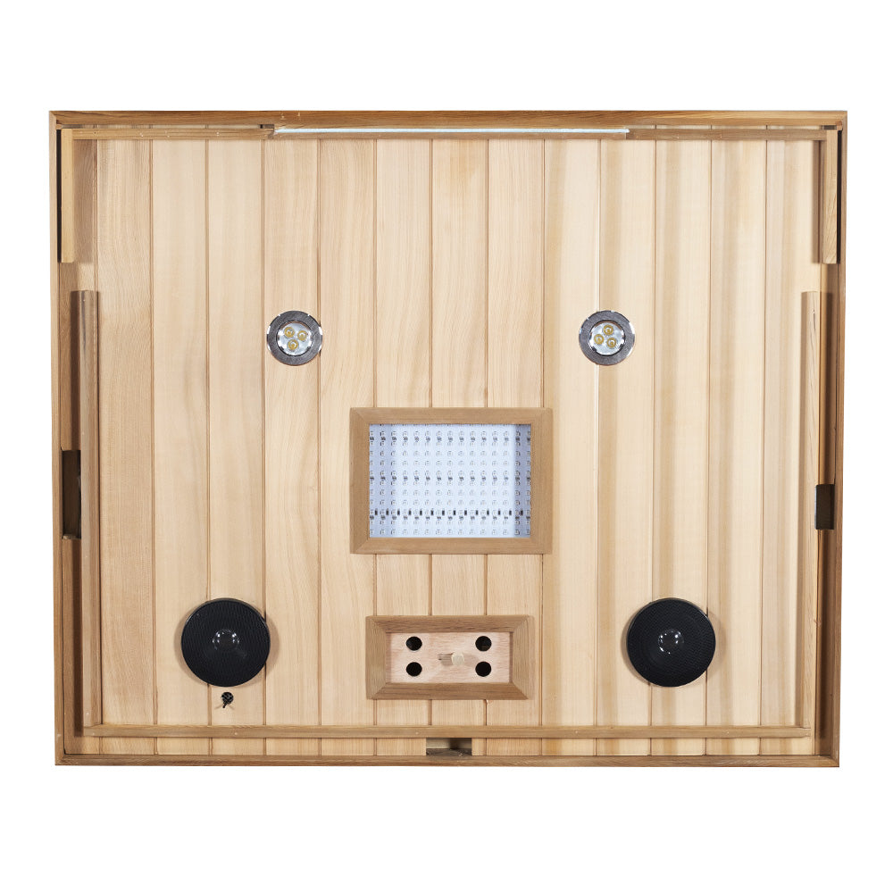 Wizzisauna S02 2 person infrared sauna, canadian red cedar, SR02, view 8