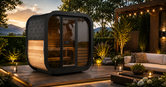 SaunaLife CL4 Cube outdoor sauna