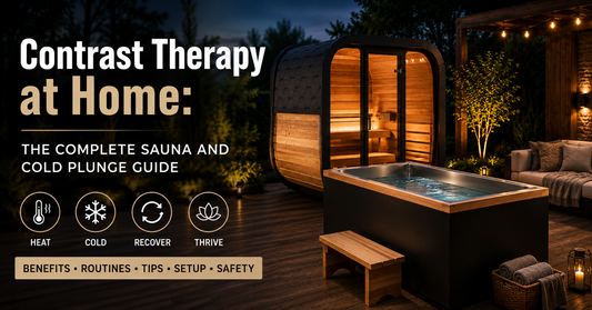 Cold plunge and sauna setup for contrast therapy at home
