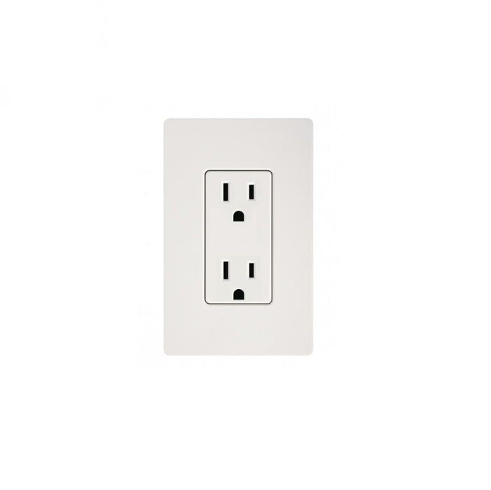 lectrical service: 120V/15amp, 15 amp outlet, white 