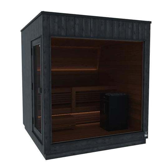 Thermasol Nordic Misty Dark Nordic Spruce, 2–6 Person - Outdoor Traditional Sauna