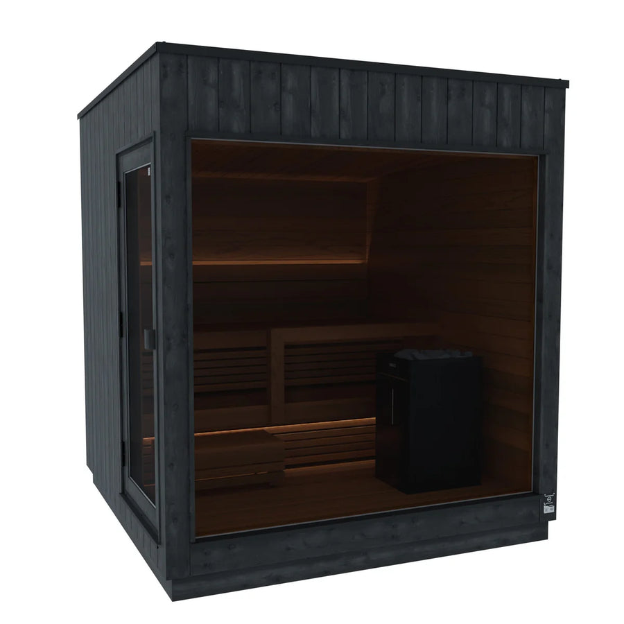 Thermasol Nordic Misty Dark Nordic Spruce, 2–6 Person - Outdoor Traditional Sauna