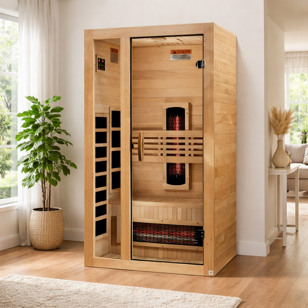 Dynamic Gracia | 1-2 Person Full Spectrum Infrared Indoor Sauna | DYN-6119-03 FS | Canadian Hemlock