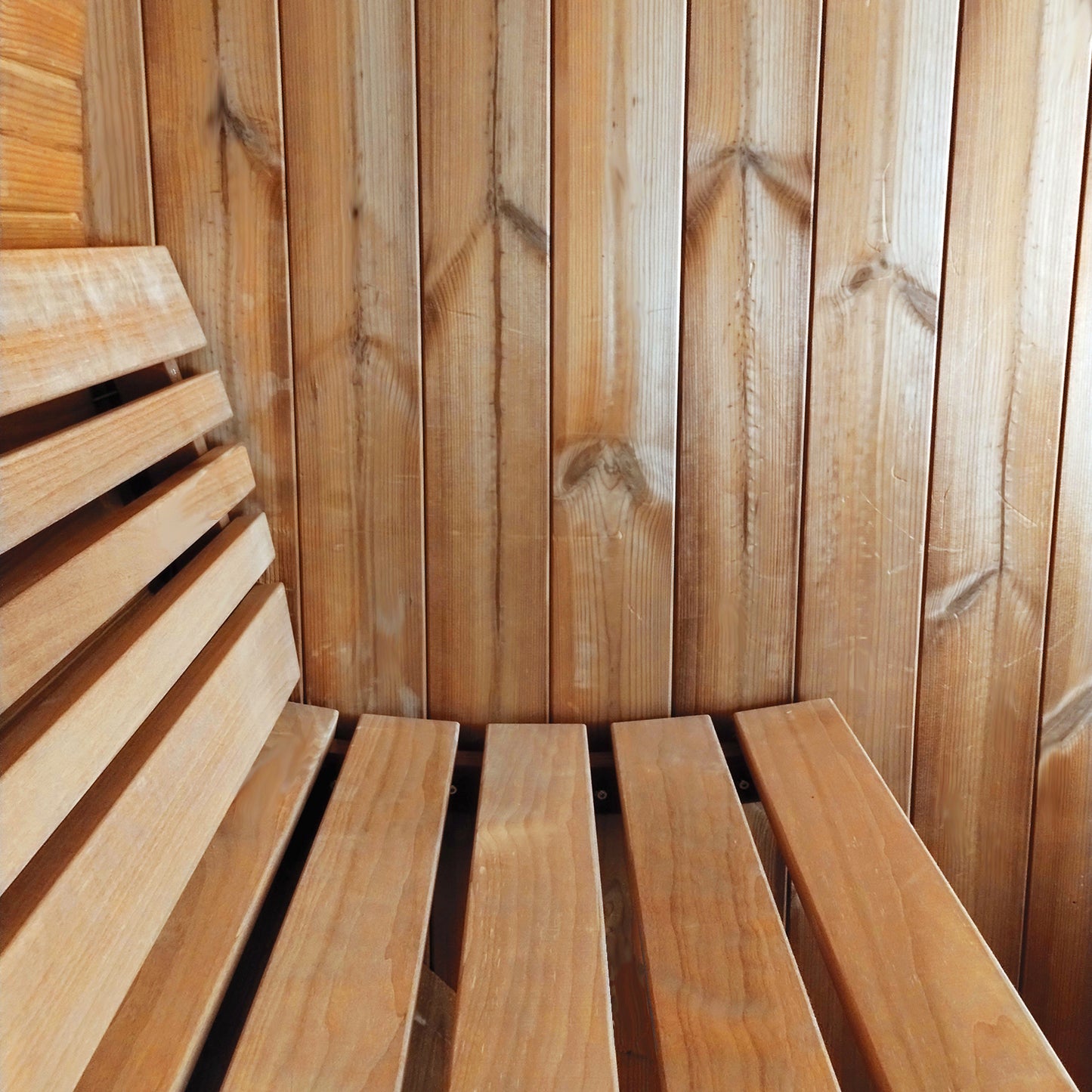 PRE-ORDER MAY 2026:  SaunaLife Model E8 Traditional Outdoor Barrel Sauna | ERGO Series | 6-Person