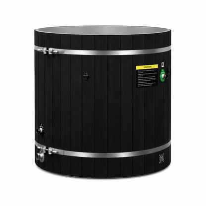 Dynamic Cold Therapy PVC Barrel | PVC Cold Plunge Tub | DCT-B-042-PLPC-34-BLK | Black