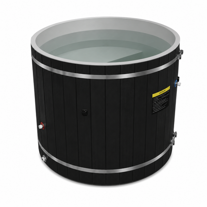 Dynamic Cold Therapy PVC Barrel | PVC Cold Plunge Tub | DCT-B-042-PLPC-34-BLK | Black