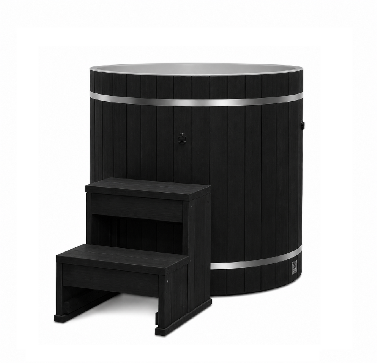 Dynamic Cold Therapy PVC Barrel | PVC Cold Plunge Tub | DCT-B-042-PLPC-34-BLK | Black