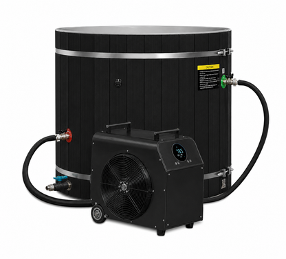 Dynamic Cold Therapy PVC Barrel | PVC Cold Plunge Tub | DCT-B-042-PLPC-34-BLK | Black