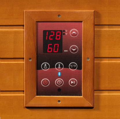 DYNAMIC "San Marino" Elite Edition Ultra Low EMF Far Infrared Indoor Sauna | DYN-6206-01-Elite | 2 Person | Natural Hemlock Wood | Home Spa