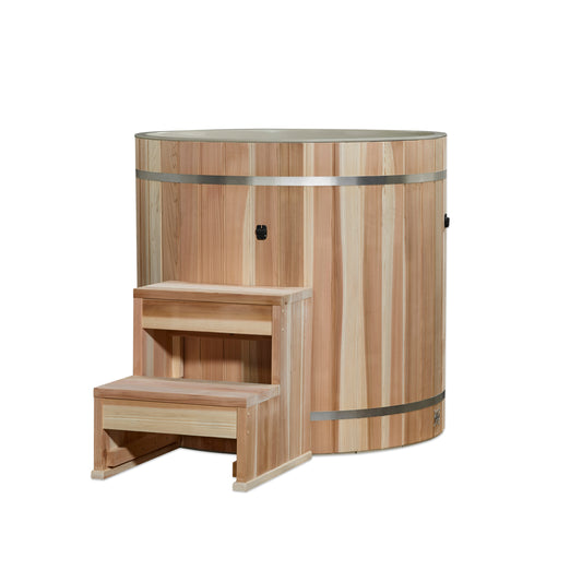 Dynamic Cold Therapy PVC Barrel Cold Plunge |DCT-B-042-PLPC-34 | Outdoor/Indoor Use | WIFI-Enabled Chiller Optional