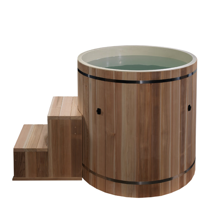 Dynamic Cold Therapy PVC Barrel Cold Plunge |DCT-B-042-PLPC | Outdoor/Indoor Use | WIFI-Enabled Chiller Optional