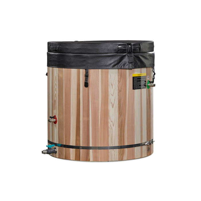 PRE-ORDER JAN.2026:  Dynamic Cold Therapy Barrel Stainless Steel Cold Plunge | DCT-B-042-SSPC-34 | Outdoor/Indoor Use | WIFI-Enabled Chiller Optional
