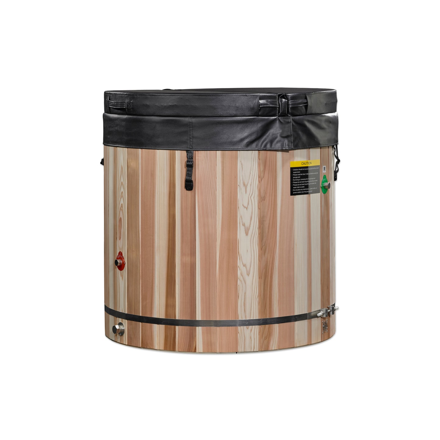 Dynamic Cold Therapy Barrel Stainless Steel Cold Plunge | DCT-B-042-SSPC-34 | Outdoor/Indoor Use | WIFI-Enabled Chiller Optional