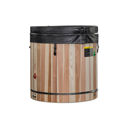 Dynamic Cold Therapy Barrel Stainless Steel Cold Plunge | DCT-B-042-SSPC-34 | Outdoor/Indoor Use | WIFI-Enabled Chiller Optional