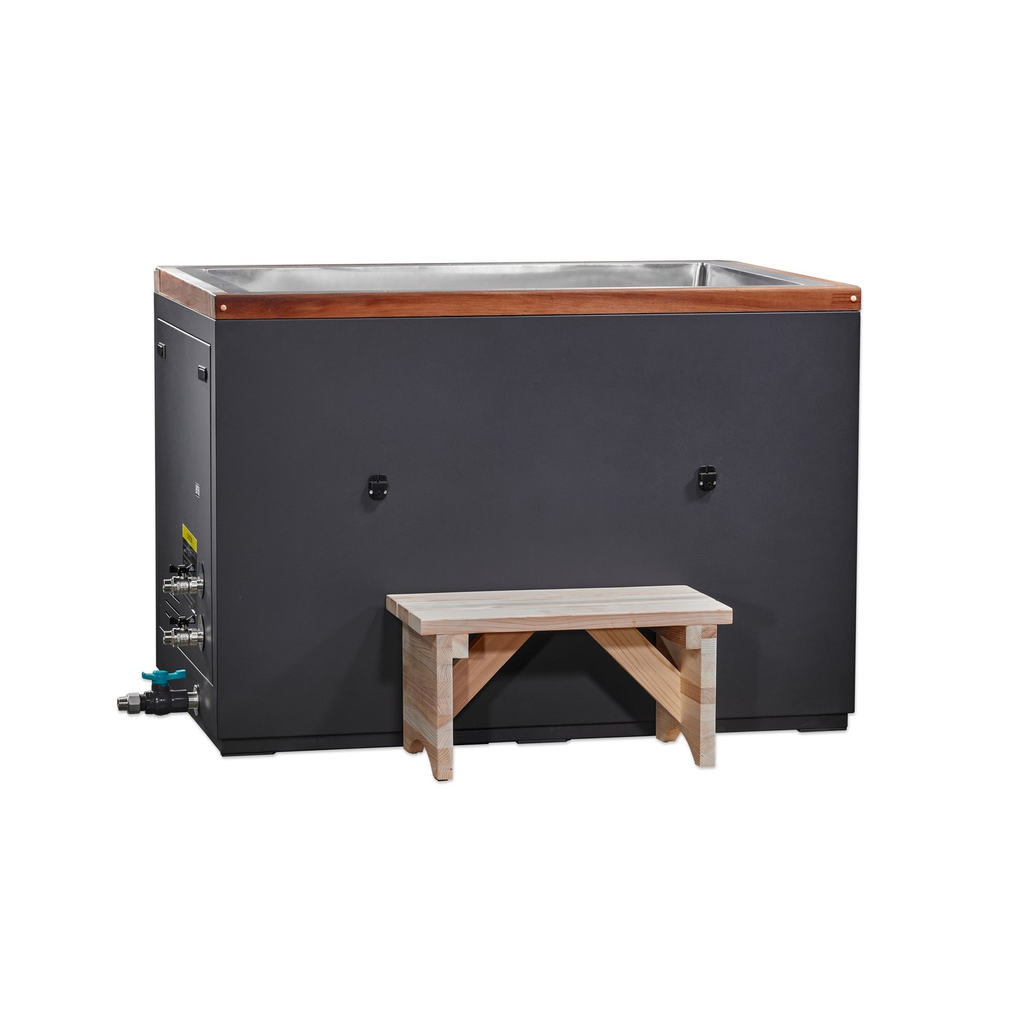 Dynamic Cold Therapy "CUBOID" DCT 304 Stainless Steel (XL) Cold Plunge - DCT-S-055-NS-34 | Outdoor/Indoor Use | WiFi-Enabled Chiller Optional