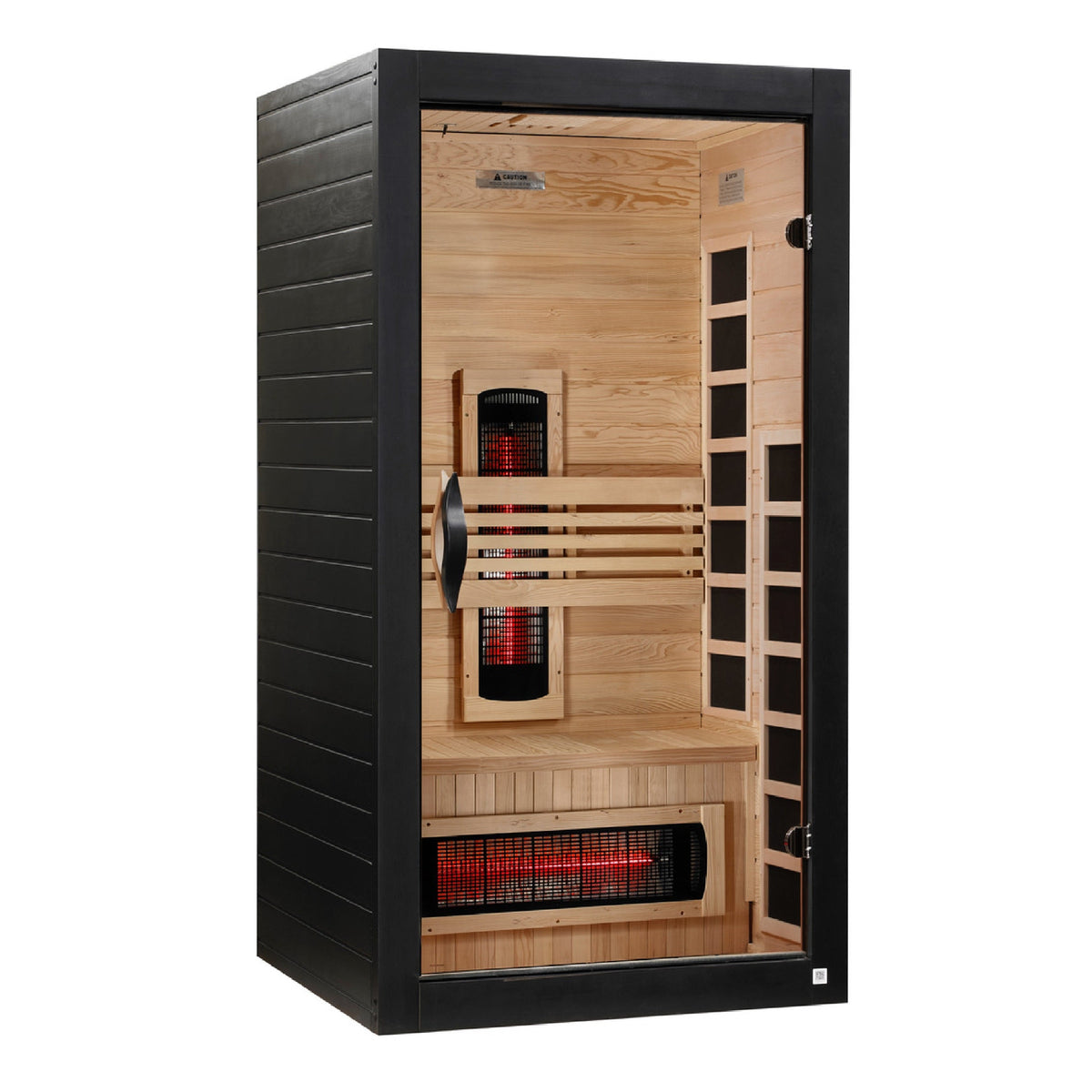 Dynamic Santorini | 1-2 Person Full Spectrum Infrared Indoor Sauna | DYN-6009-03 FS | Canadian Hemlock