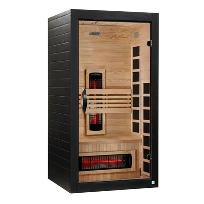 Dynamic Santorini | 1-2 Person Full Spectrum Infrared Indoor Sauna | DYN-6009-03 FS | Canadian Hemlock