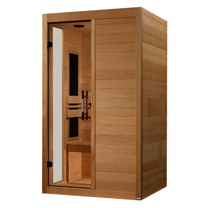 ***New 2026 Model*** Dynamic "Veneto" Ultra Low EMF FAR Indoor Infrared Sauna | DYN-6115-05 Elite | 1-2 Person | Natural Hemlock Wood | Home Spa