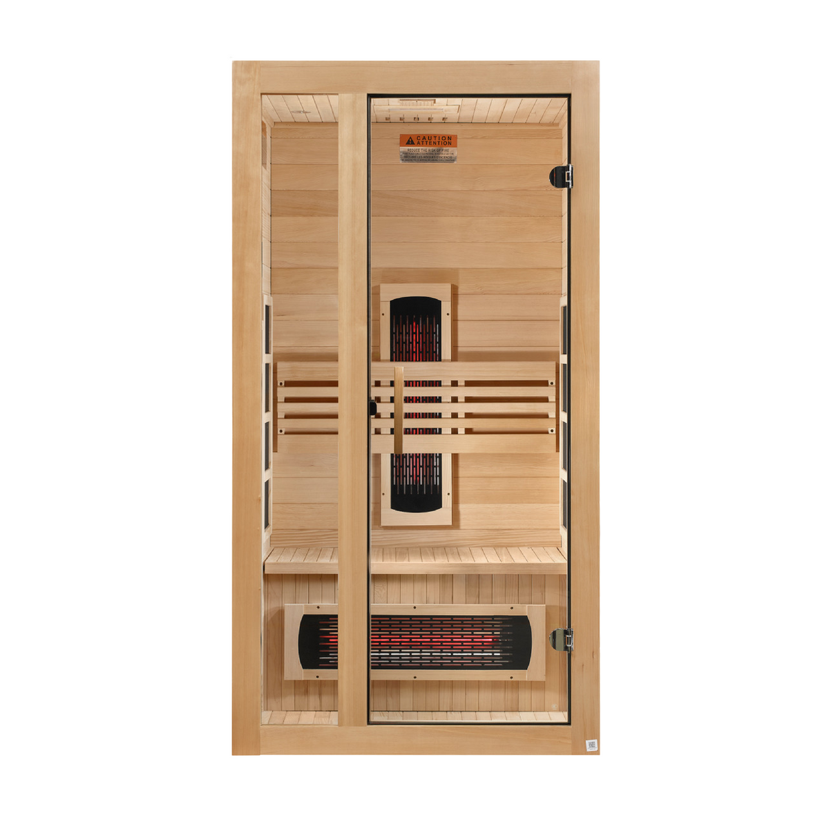 Dynamic Gracia | 1-2 Person Full Spectrum Infrared Indoor Sauna | DYN-6119-03 FS | Canadian Hemlock