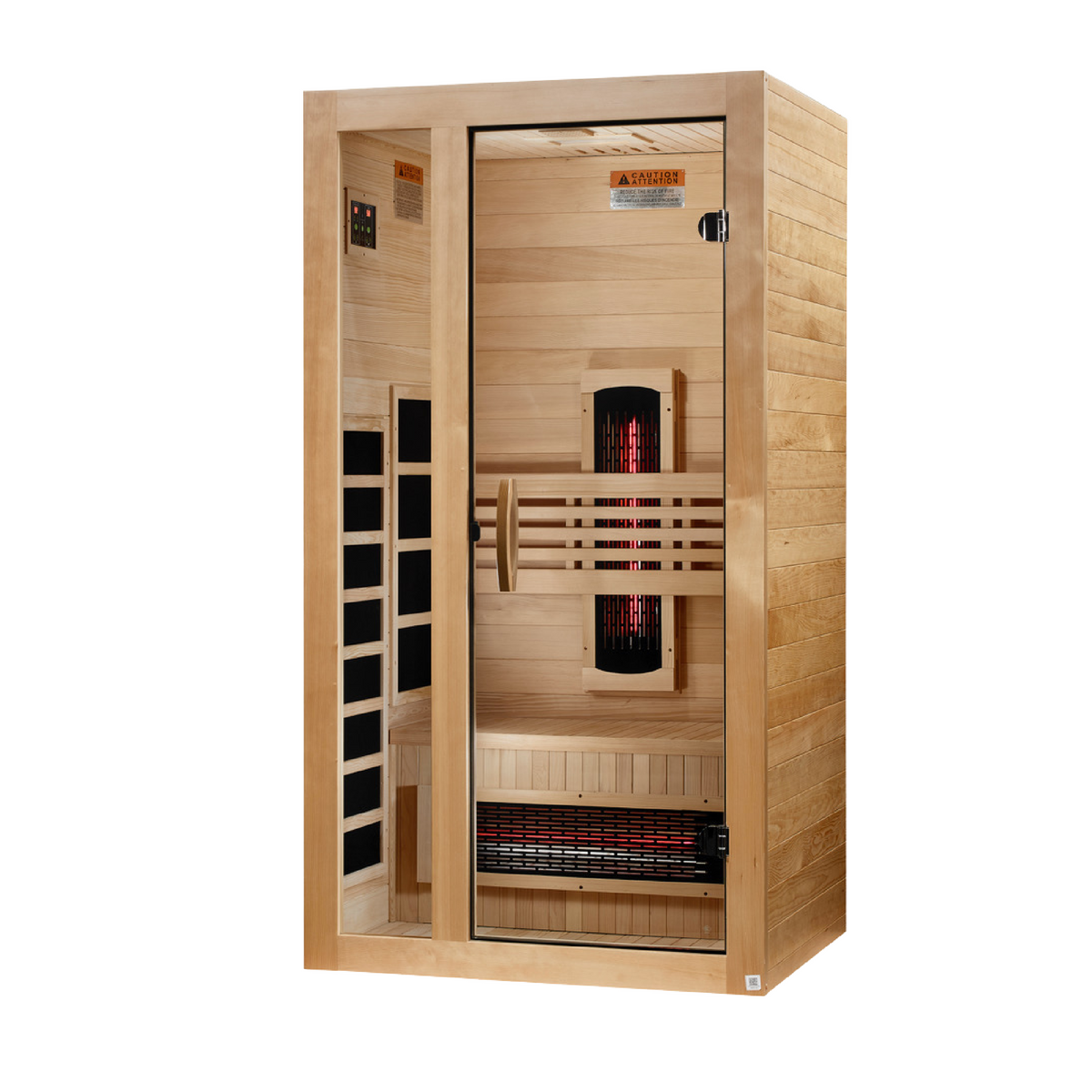 Dynamic Gracia | 1-2 Person Full Spectrum Infrared Indoor Sauna | DYN-6119-03 FS | Canadian Hemlock