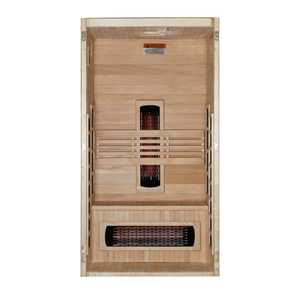 Dynamic Gracia | 1-2 Person Full Spectrum Infrared Indoor Sauna | DYN-6119-03 FS | Canadian Hemlock