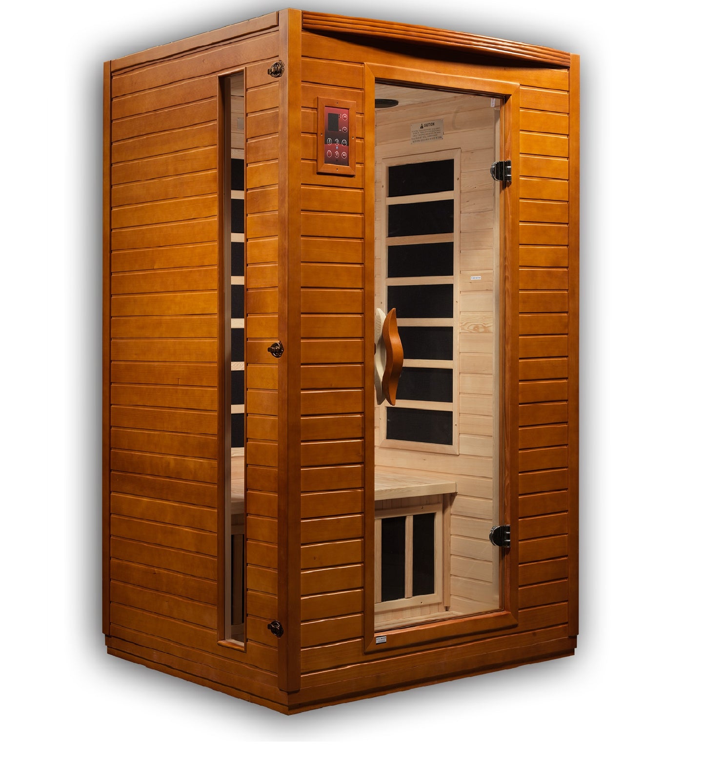 Dynamic "Versailles" Ultra Low EMF FAR Indoor Infrared Sauna | DYN-6202-03 Elite |2 Person | Natural Hemlock Wood | Home Spa