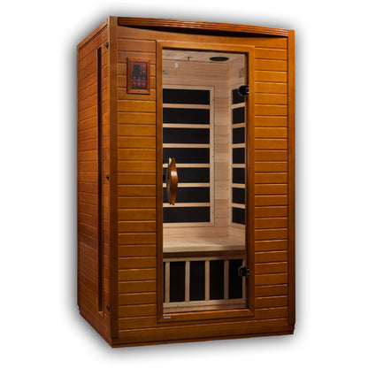 Dynamic "Versailles" Ultra Low EMF FAR Indoor Infrared Sauna | DYN-6202-03 Elite |2 Person | Natural Hemlock Wood | Home Spa