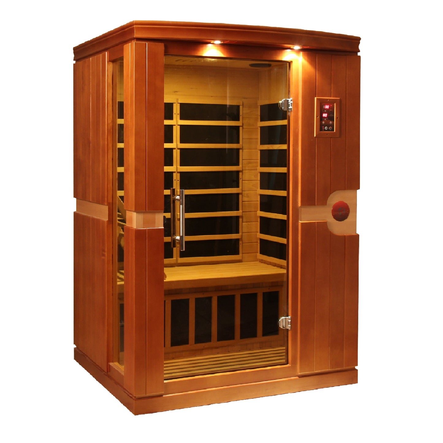 DYNAMIC "Venice" Elite Ultra Low EMF (Under 3MG) FAR Infrared Indoor Sauna | DYN-6210-01 Elite | 2 Person | Natural Canadian Hemlock | Home Spa