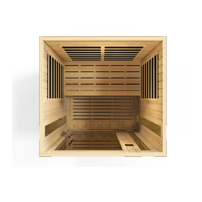 DYNAMIC "Vittoria" Edition Low EMF Far Infrared Indoor Sauna | DYN-6220-01 | 2 Person | Natural Hemlock Wood | Home Spa