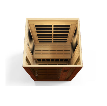 DYNAMIC "Vittoria" Edition Low EMF Far Infrared Indoor Sauna | DYN-6220-01 | 2 Person | Natural Hemlock Wood | Home Spa