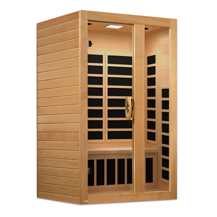 ***New 2026 Model*** Dynamic "Serena"  Low EMF FAR Indoor Infrared Sauna | DYN-6229-01 | 2 Person | Natural Hemlock Wood | Home Spa