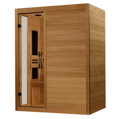 ***New 2026 Model*** Dynamic "Toscana" Low EMF FAR Indoor Infrared Sauna | DYN-6315-05 | 3 Person | Natural Hemlock Wood | Home Spa