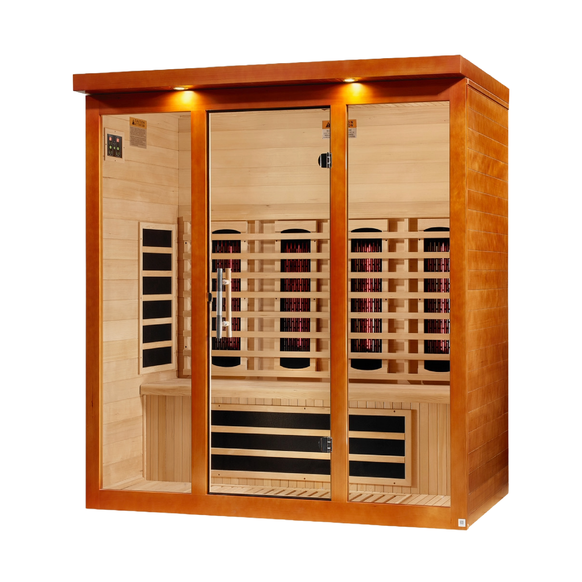 Dynamic Vila Grande | 4-Person Full Spectrum Infrared Indoor Sauna | DYN-6415-03 FS | Canadian Hemlock