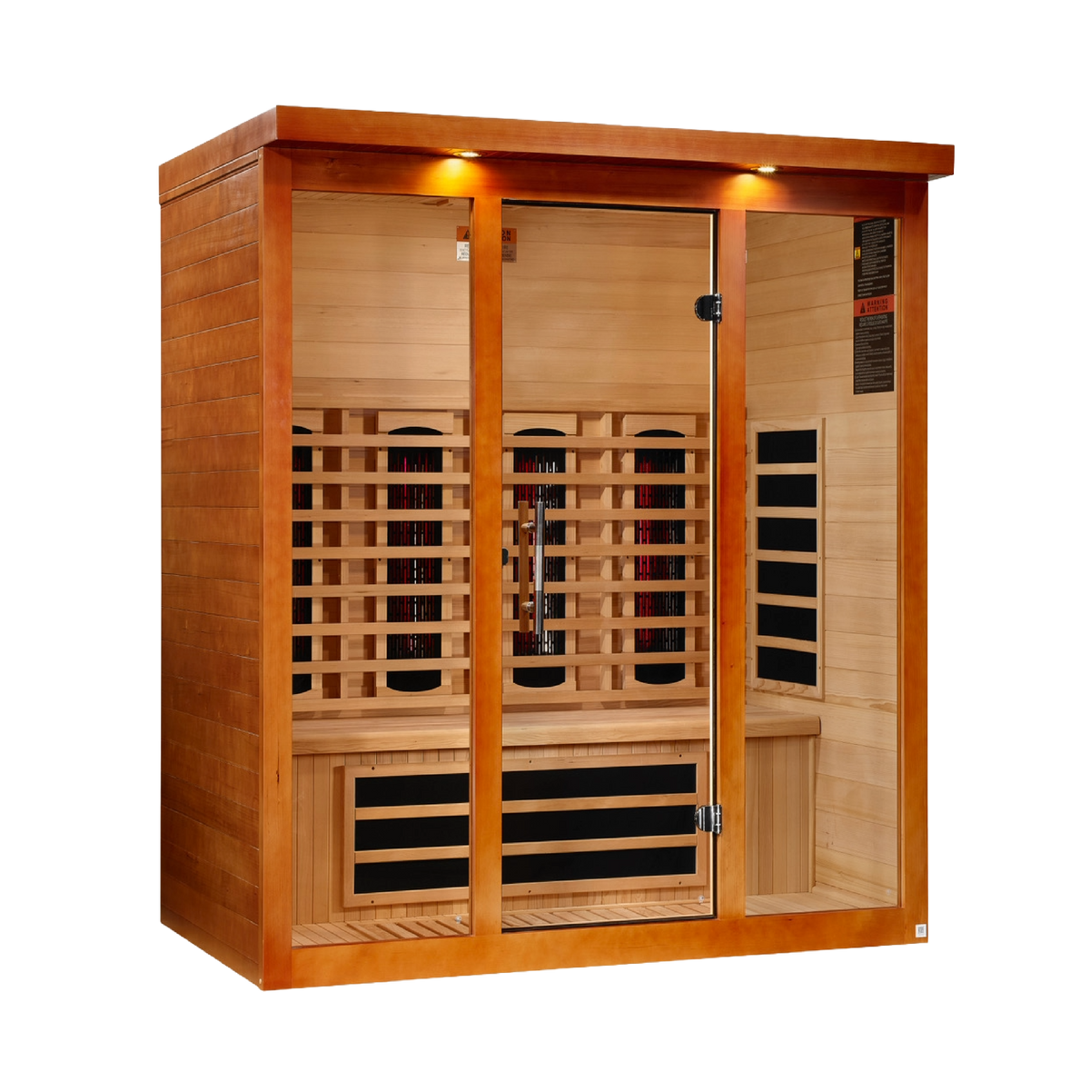 Dynamic Vila Grande | 4-Person Full Spectrum Infrared Indoor Sauna | DYN-6415-03 FS | Canadian Hemlock