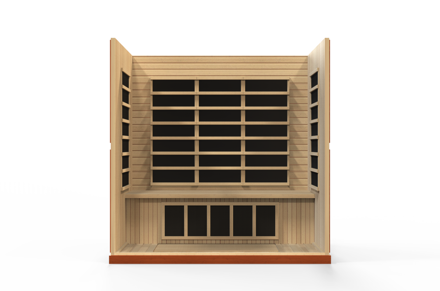 Dynamic "Bergamo" Ultra Low EMF FAR Indoor Infrared Sauna | DYN-6440-01 Elite | 4 Person | Natural Hemlock Wood | Home Spa