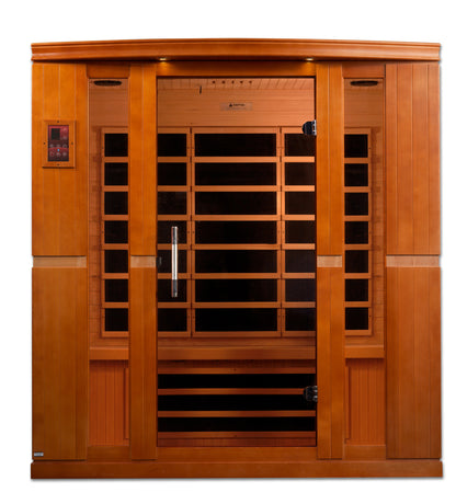 Dynamic "Bergamo" Ultra Low EMF FAR Indoor Infrared Sauna | DYN-6440-01 Elite | 4 Person | Natural Hemlock Wood | Home Spa