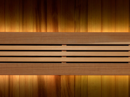 PRE-ORDER MAY 2026: Golden Designs 2025 "Sundsvall" Edition Indoor Traditional Sauna | GDI-7289-02 | 2 Person | Canadian Red Cedar Interior