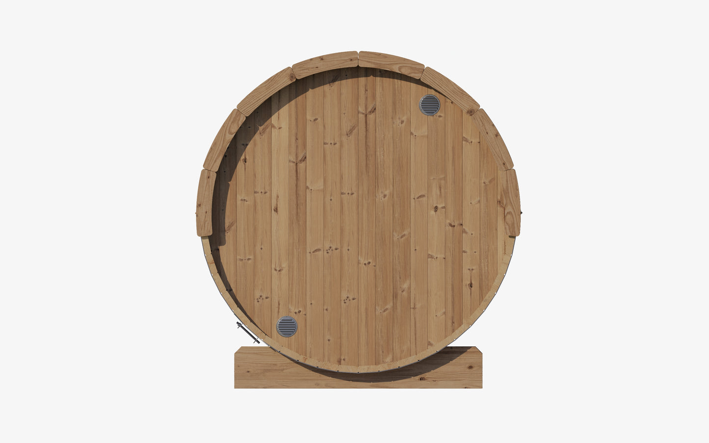 PRE-ORDER JULY 2026:  SaunaLife Model E8G Traditional Outdoor Barrel Sauna | Glass Front | ERGO Series | 6-Person