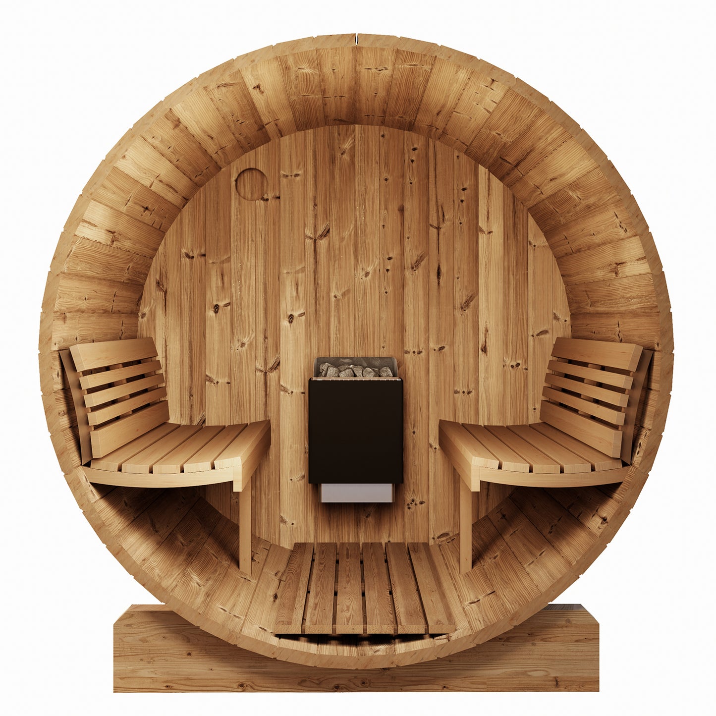 PRE-ORDER MAY 2026:  SaunaLife Model E8 Traditional Outdoor Barrel Sauna | ERGO Series | 6-Person