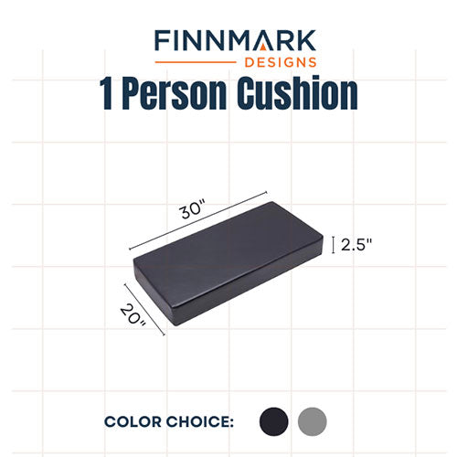 Finnmark FD-1 Sauna Cushion – 1-Person Vinyl Accessory