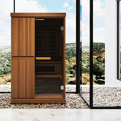 PRE-ORDER AUGUST 2026:  Finnmark FD-4 Trinity Hybrid Infra-Steam Indoor Sauna – 2 Person Home Sauna with Infrared, Steam & Red Light Therapy