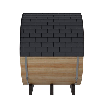 PRE-ORDER SEPTEMBER 2026:  Finnmark FD-7 Outdoor Hybrid Barrel Sauna – Infrared & Traditional 6x6 Thermo-Aspen