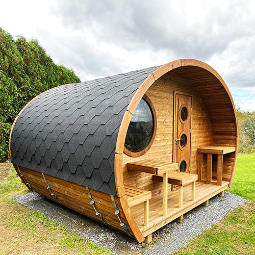 PRE-ORDER JULY 2026:  SaunaLife Model G11 – Garden-Series Traditional Outdoor Home Sauna Kit | 2-Room | Up to 8 Persons