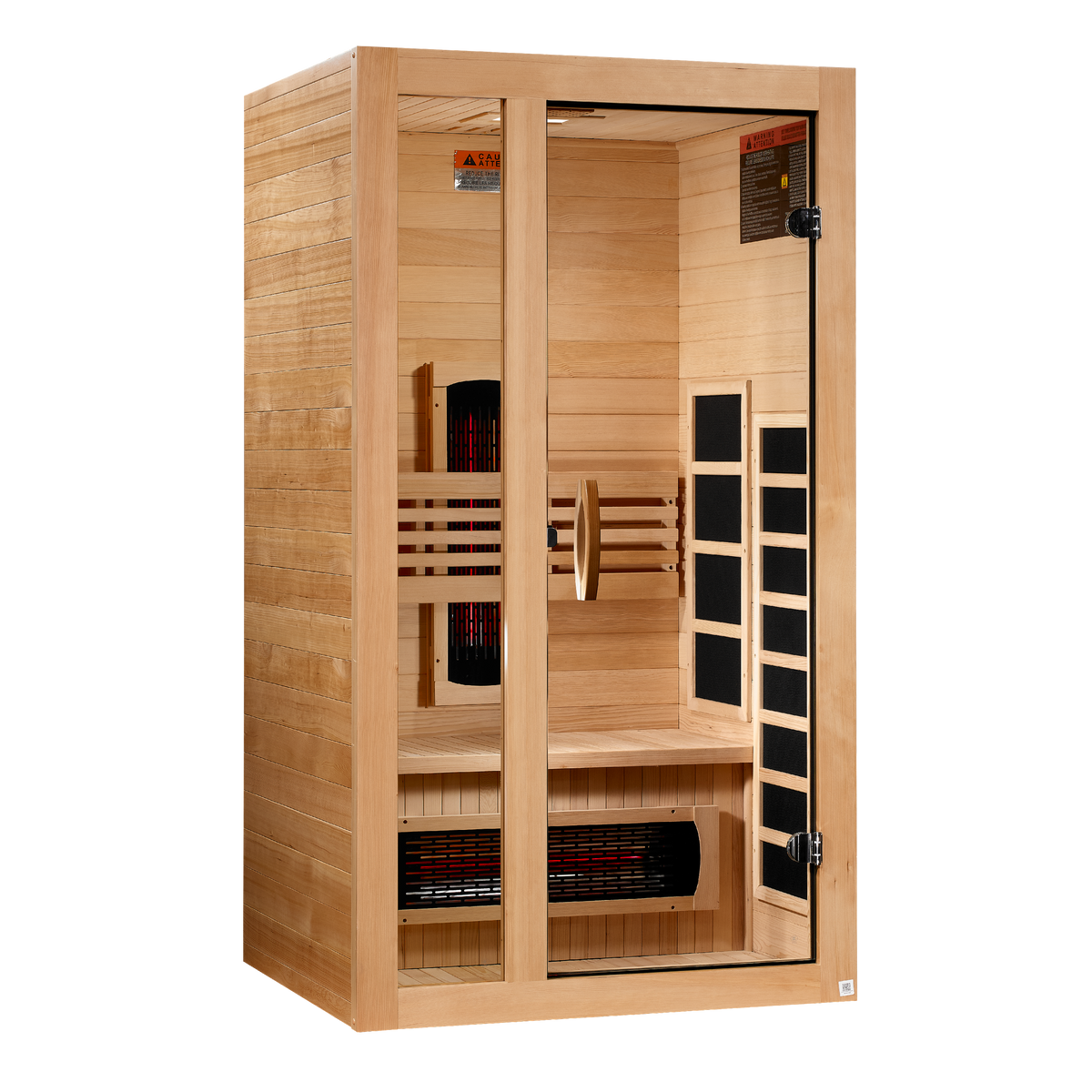 Dynamic Gracia | 1-2 Person Full Spectrum Infrared Indoor Sauna | DYN-6119-03 FS | Canadian Hemlock