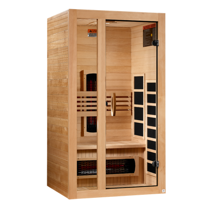 Dynamic Gracia | 1-2 Person Full Spectrum Infrared Indoor Sauna | DYN-6119-03 FS | Canadian Hemlock