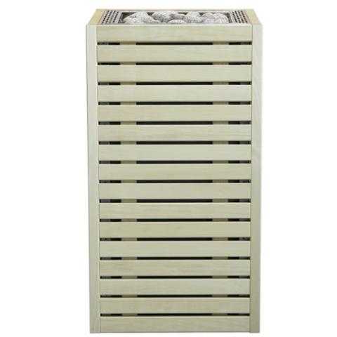 HUUM CORE Series Sauna Heater – Aspen Wood Exterior, Up to 10.5kW (Black & Silver)