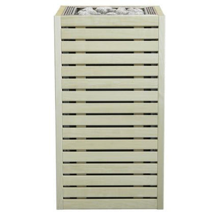 HUUM CORE Series Sauna Heater – Aspen Wood Exterior, Up to 10.5kW (Black & Silver)